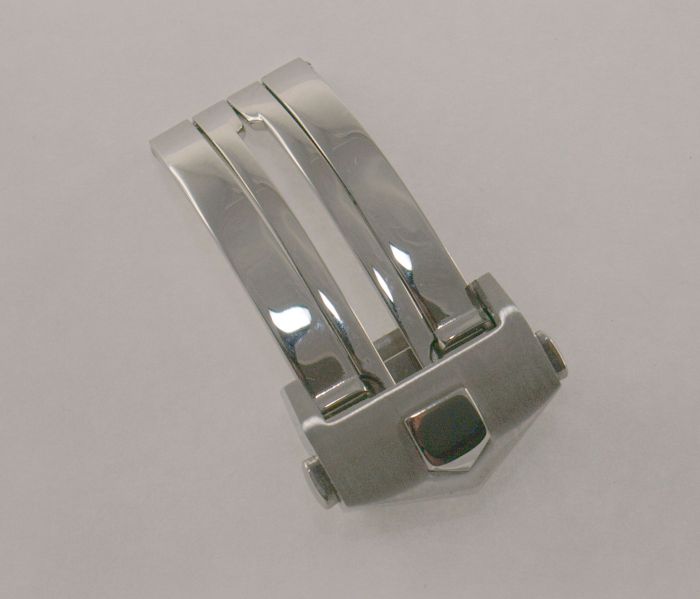 18 mm Polished Stainless Steel Deployment Clasp 3 mm clasp