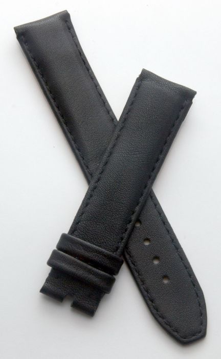 Black classic calf leather pin buckle strap to fit TAG Heuer 4000