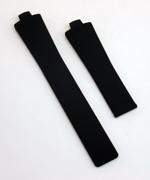 Black Silicone Rubber watch strap to fit TAG Heuer Kirium Gents