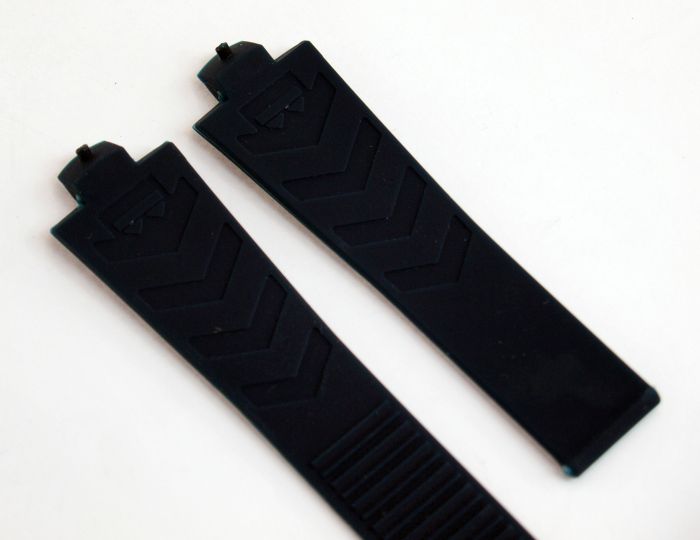 Dark Blue Silicone Rubber watch strap to fit TAG Heuer Kirium